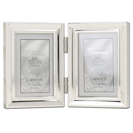Lawrence Frames Lawrence Metals Frame, 2.5x3.5 Double, Silver