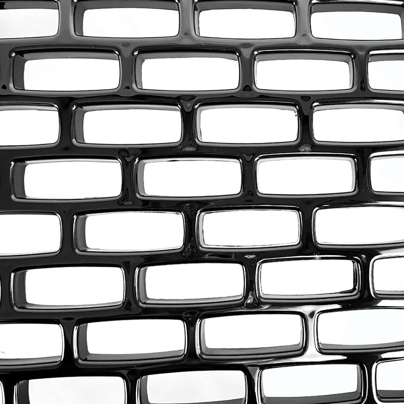 MATMACRO Gloss Black Grille For GMC Sierra 1500 Front Bumper