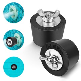Pack of 2 Pool Winter Plugs 1.25-1.5 Inches / 32-38 mm Winter Plugs Pool Rubber Plugs, Pool Rubber Plugs with Stainless Steel Bolts, Pool Plugs for Prevents Freezing of Water Drain Pipe (38 mm - 2