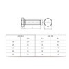 binifiMux 50pcs 1/4-20 x 2 Hex Bolts Spring Flat Washers