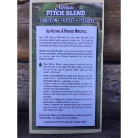 Montana Pitch Blend BOOT GREASE Montana Pitch Blend Leather Dressing 3 oz Tin! Natural ingredients.