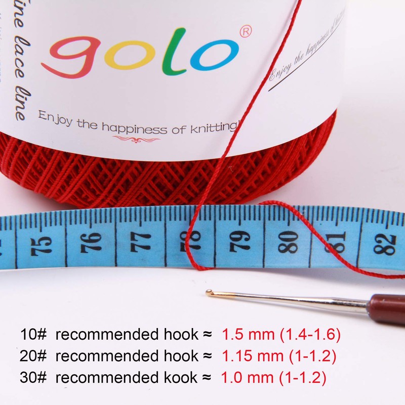 golo Crochet Thread Yarns for Hand Work Light Green 10-439