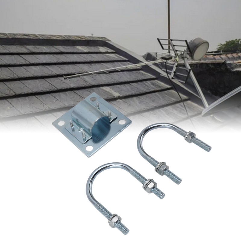 Antenna Mast Pipe Mount Stable Support Flexible Adjustment Aluminum Alloy