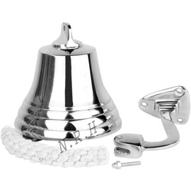 Nautical Silver Metal Marine Hanging 6 Inch Ship Bell Items