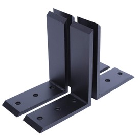 ECOTRIC 4 Heavy Duty Black Steel 6”x8” Countertop Support Brackets Corbel Lot L Shelf