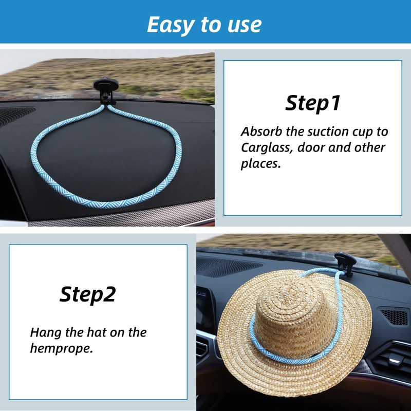 Nexlynk 2 Pack Cowboy Hat Holder for Cars Trucks, No