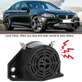 TKSE Reversing Alarm Horn, 12V-24V Waterproof Alarm ABS Reversing Buzzer Horn 102dB Super Loud Electric Backup Megaphone Speaker for Car Vehicle Truck