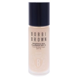 Bobbi Brown Weightless Skin Foundation SPF 15 | 24-hour Hydrating Foundation | Available in 53 Shades, Neutral Alabaster