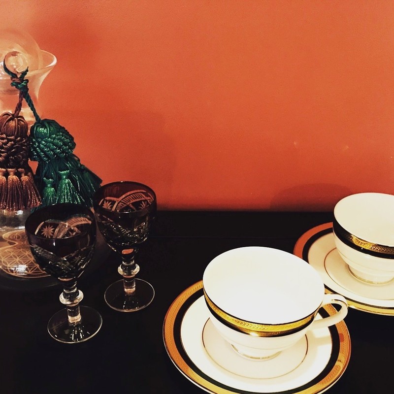 Patiently Waiting Canion biennaburu- 9672 Vienna Blue Tea Cup &