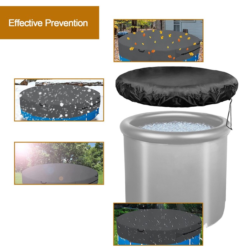 NEAMVCT Ice Tub Cover - Outdoor Cold Bath Cover, Keeps
