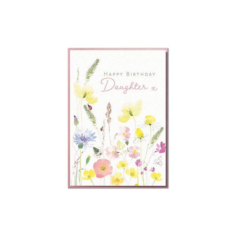 Happy Birthday Daughter. Lovely Floral Birthday Card