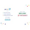 Piccadilly Greetings 19th Birthday Milestone Birthday Card Age 19,Approx. 7