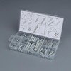 200 Piece Metal Spring Set Assortment Kit: Compression, Tension, Extension