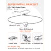 925 Silver Bracelet Womens Bracelet Girlfriend Gifts Initial Bracelet Mum