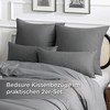 Bedsure Cushion Cover 40 x 80 cm Cotton Grey -