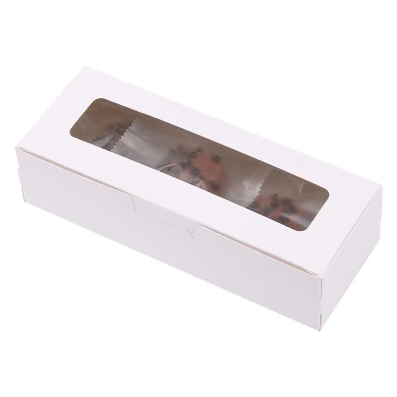 Xuwzenkl Macaron Boxes for 6 to 10 Macarons, 20 Pack