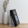 2PCS Heavy Duty Metal Bookends Decorative Book Ends Office Stationery