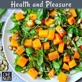 Oh! Nuts Pumpkin Seeds - Roasted Unsalted - 2 lb - No Shell Pepitas - Packed in New York Zip-Seal Bag for Exceptional Freshness