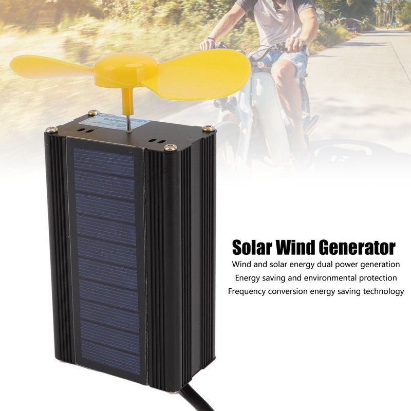 Solar Power Generator Aluminum Alloy ABS Phone Charging Function Wind