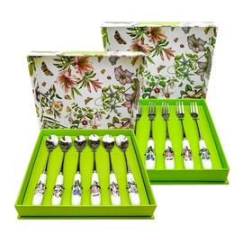 Botanic Garden 6 Teaspoons + 6 Tea Forks / 보타닉가든 티스푼6p+티포크6p