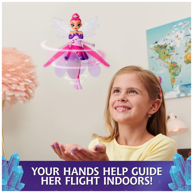 Crystal Flyers, Magical Flying Toy Doll with Crystal Wings, Girls