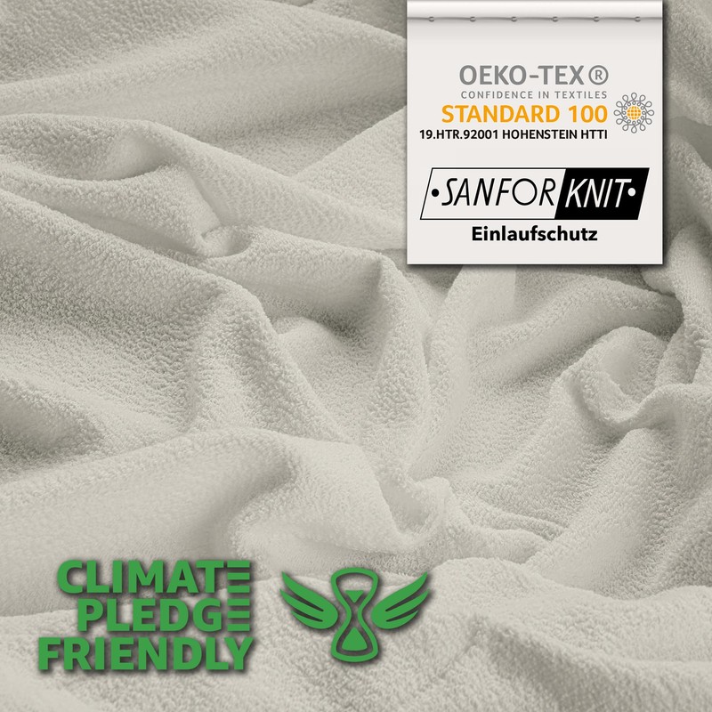 STUDIO Basic Terry Fitted Sheet 180 x 200 cm, Cotton