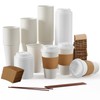 JOLLY PARTY [50 Pack] 16 oz Paper Coffee Cups, Disposable