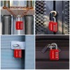 FOBOZONE Combination Padlock 4 Digit Waterproof Padlock with Resettable Code