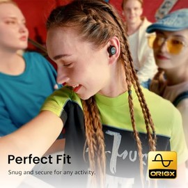 TOZO Auriculares inalámbricos A1 Bluetooth 5.3 de peso ligero en el oído IPX5 Auriculares impermeables 2 micrófonos para llamadas AI, auriculares inme