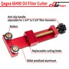 Qagea 66490 Oil Filter Cutter with Nylon Vise Jaws, Oil