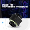 G1/4 Thread Fitting Adapter, Tonysa 2 Pieces Computer Water Cooling