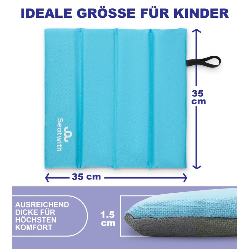 Seatwith Foldable Insulated Seat Cushion Outdoor Seat Mat for Children