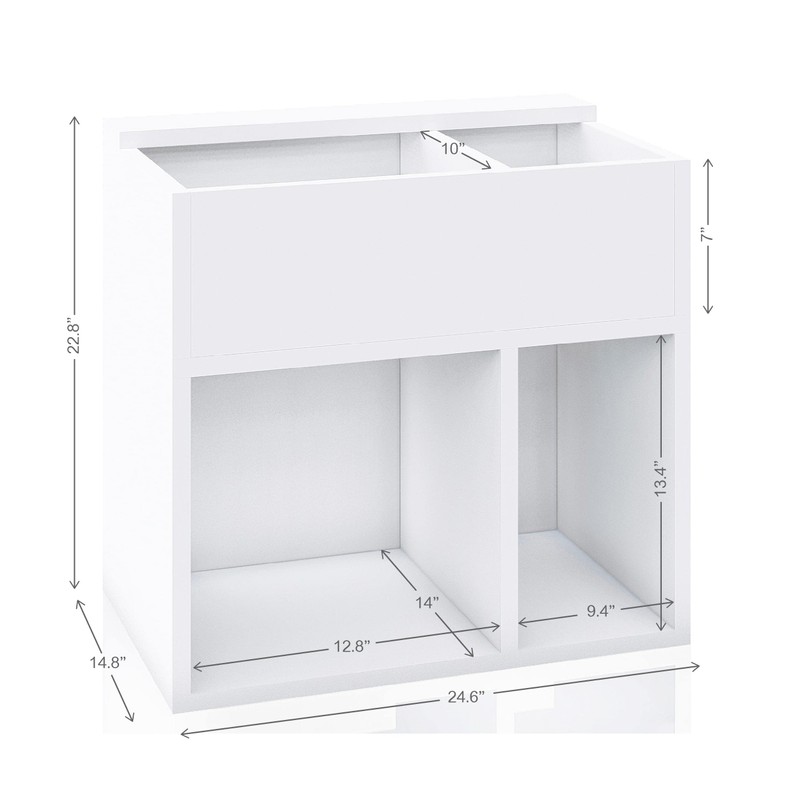 Way Basics 2 Tier Vinyl Record Multi Shelf LP Records
