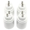 RuiLing 4-Pack GU10 to E26/E27 Lamp Holder Base Heat Resistant