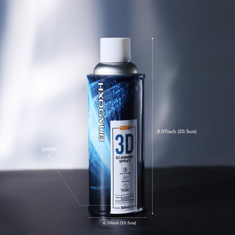 HXOGYUB 3D Scanning Spray for 3D Scanners, Professional for All