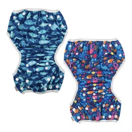 2 Pañales De Natación Ecológicos Reutilizables Alvababy                                                                                               