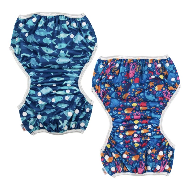 2 Pañales De Natación Ecológicos Reutilizables Alvababy