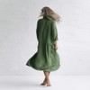 Seaside Tones Oversized Dress - Olive