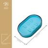 bremermann Bathroom Series Savona Soap Dish, Plastic Soap Holder (Blue)
