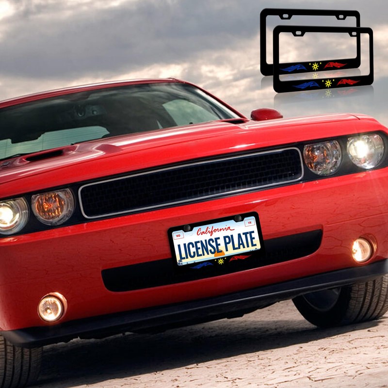 Philippines Star Tribal License Plate Frame - 2 PCS Licnese