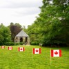 QQSD Canada Small Flag Canadian Stick Mini Hand Held Flags