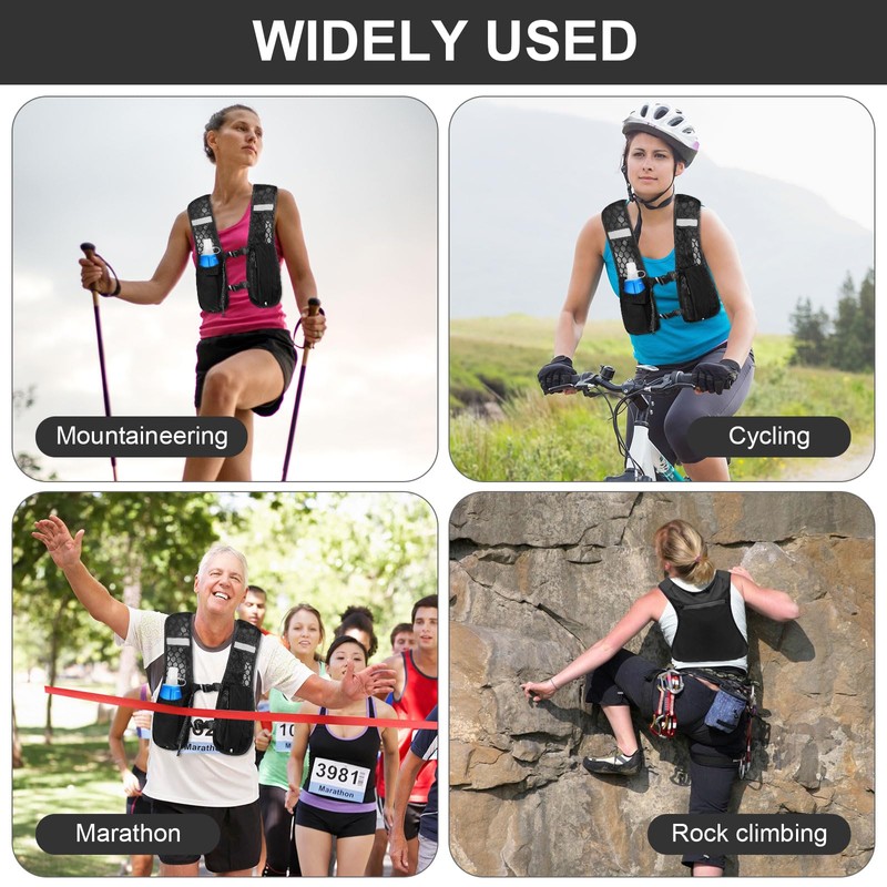 Running Vest for Men and Women, Breathable & Reflective Hydration