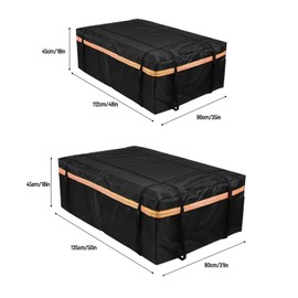 420D Waterproof Cargo Bag, Cargo Bag Car Roof Cargo Carrier with Night Reflective Strip, Universal Luggage Bag Storage Cube Bag for Travel Camping