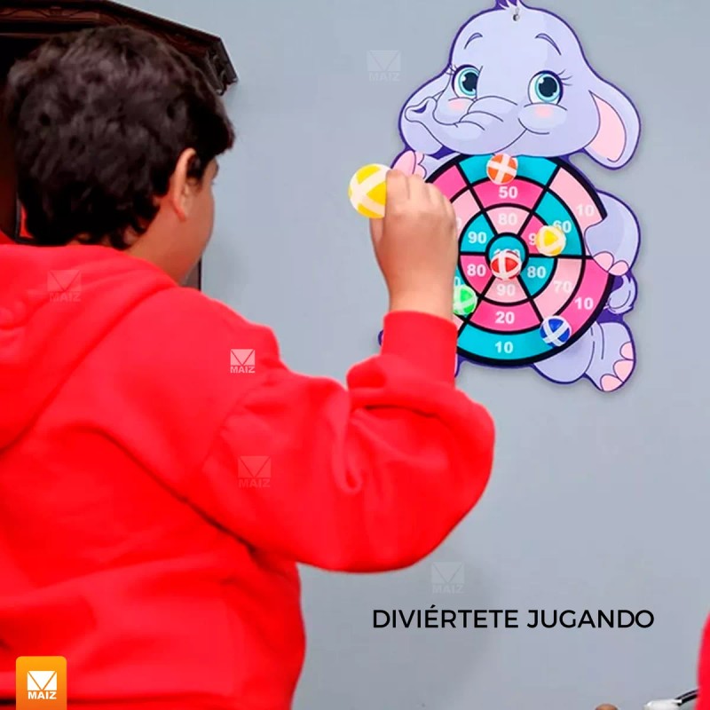 Maíz Juego Tablero Tiro Al Blanco Diana Niños Infantil Elefante