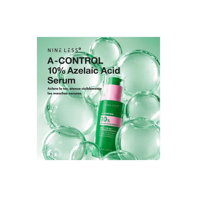 Nineless Sérum Facial Ácido Azelaico 10% Controla Imperfecciones y Brillo