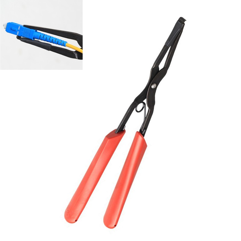 Optical Fiber Pliers Flange Long Nose Rubber Anti Slip Handle