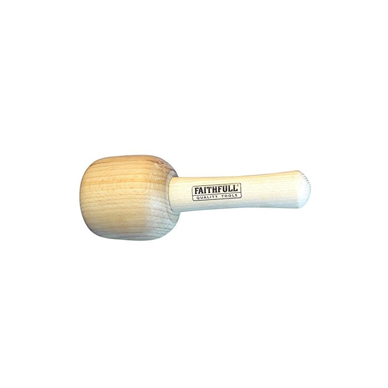 Faithfull FAICM90HD Wood Carvers Beech Mallet 90mm (3.5in) 440g (15.5oz)