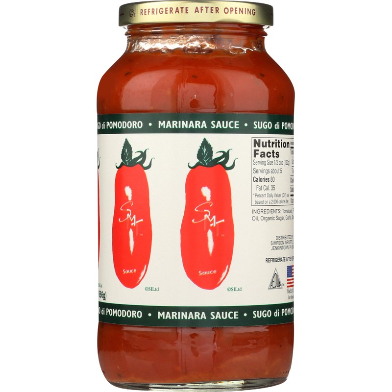 San Merican Tomato, Sauce Marinara, 23.5 Ounce
