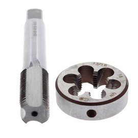 AUTOKAY 13/16" - 16 HSS Right Hand Thread Tap and Die 13/16-16 TPI Cutting Threading