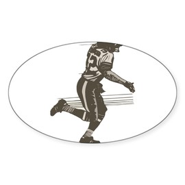 CafePress PLAYER11 Oval Sticker (10 Pk) Oval Car Bumper Sticker(10-Pack)